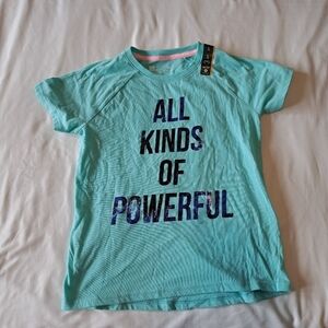 Xersion girls size 14 Aruba blue tshirt NWT